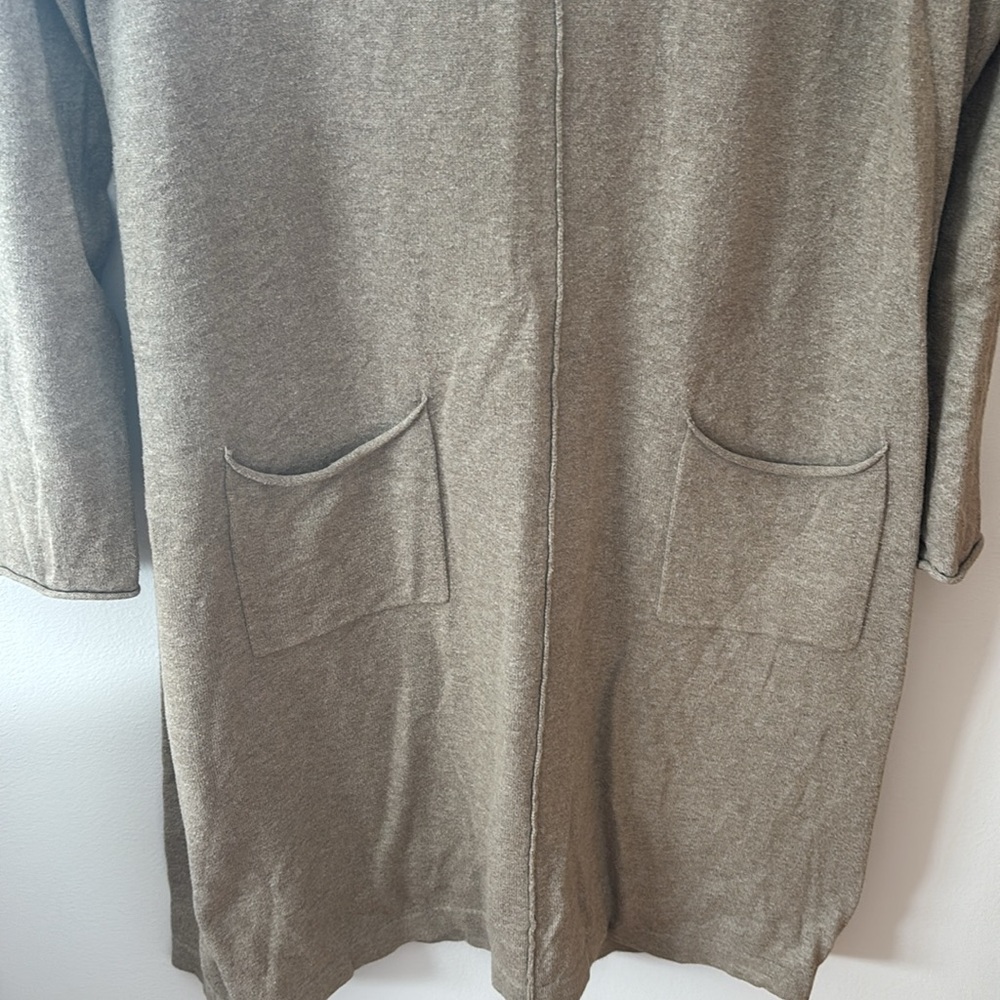 Pure Jill Cotton/Cashmere Blend Sweater Dress - midi length - Picture 2 of 6